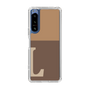 Slim Protection Case［ Original - initial two tone - L brown ］
