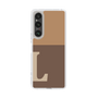 Slim Protection Case［ Original - initial two tone - L brown ］