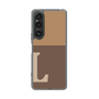 Slim Protection Case［ Original - initial two tone - L brown ］
