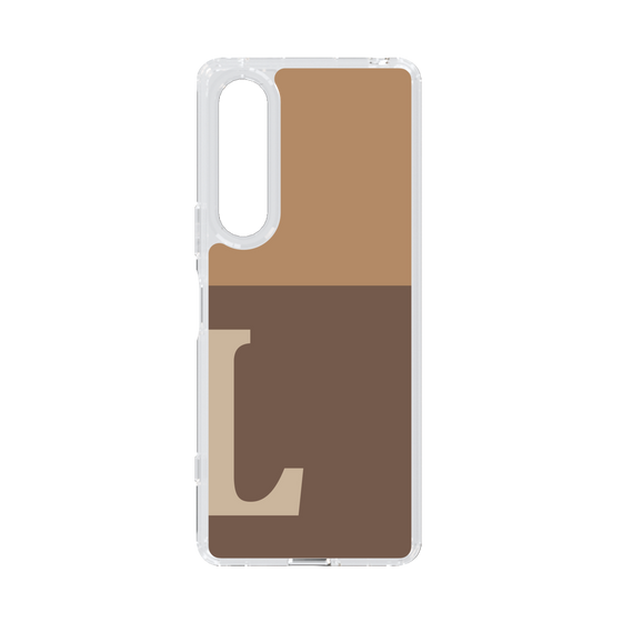 Slim Protection Case［ Original - initial two tone - L brown ］