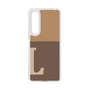 Slim Protection Case［ Original - initial two tone - L brown ］