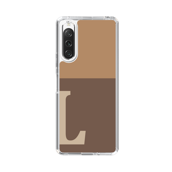 Slim Protection Case［ Original - initial two tone - L brown ］