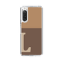 Slim Protection Case［ Original - initial two tone - L brown ］
