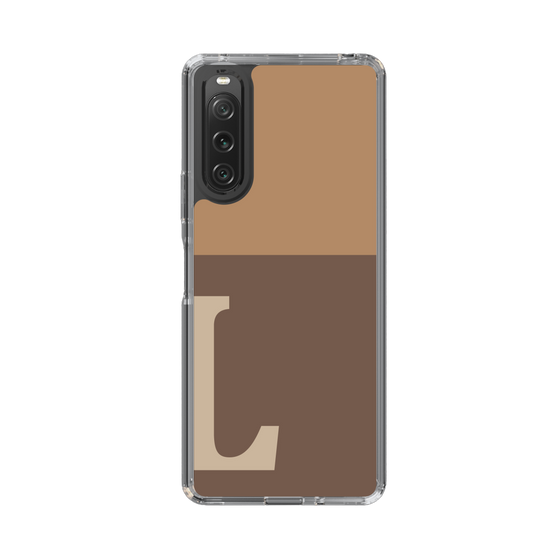 Slim Protection Case［ Original - initial two tone - L brown ］