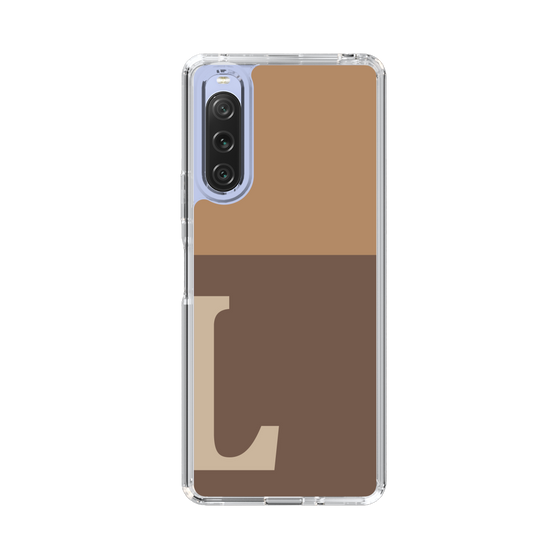 Slim Protection Case［ Original - initial two tone - L brown ］