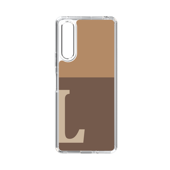 Slim Protection Case［ Original - initial two tone - L brown ］