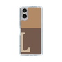 Slim Protection Case［ Original - initial two tone - L brown ］
