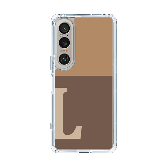 Slim Protection Case［ Original - initial two tone - L brown ］