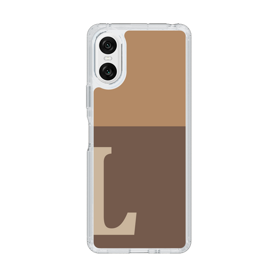 Slim Protection Case［ Original - initial two tone - L brown ］