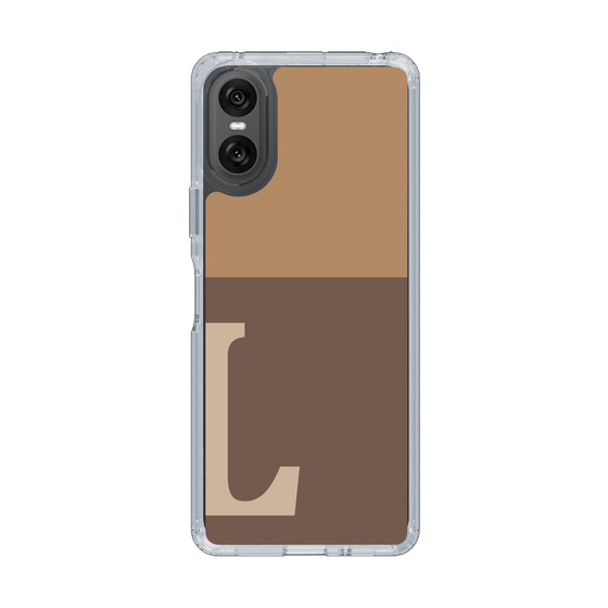 Slim Protection Case［ Original - initial two tone - L brown ］