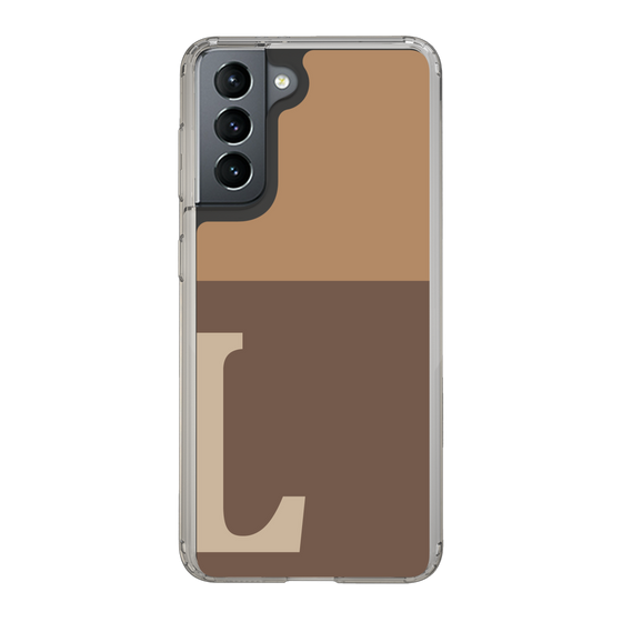 Slim Protection Case［ Original - initial two tone - L brown ］