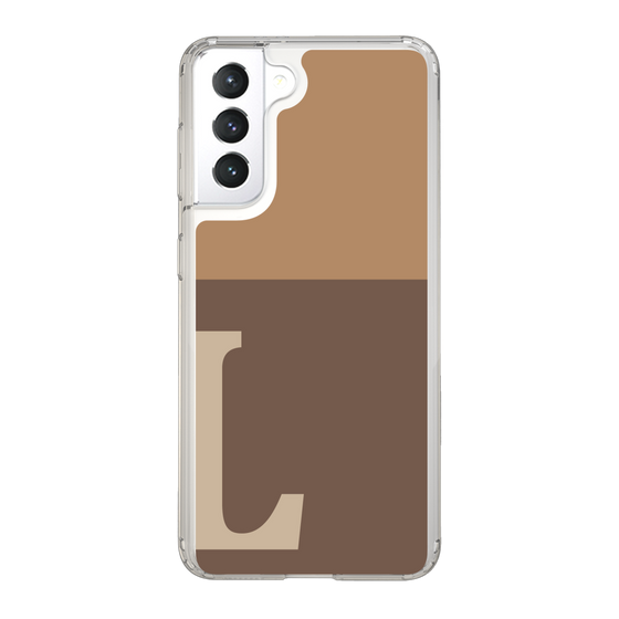 Slim Protection Case［ Original - initial two tone - L brown ］