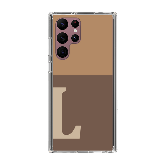 Slim Protection Case［ Original - initial two tone - L brown ］