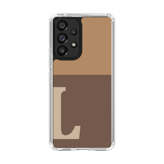 Slim Protection Case［ Original - initial two tone - L brown ］