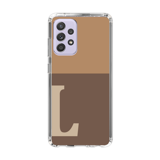 Slim Protection Case［ Original - initial two tone - L brown ］