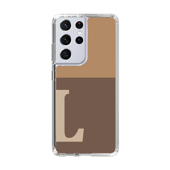 Slim Protection Case［ Original - initial two tone - L brown ］