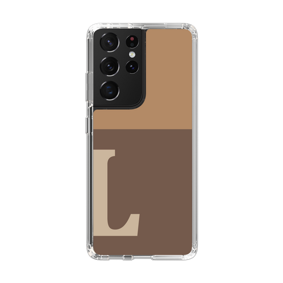 Slim Protection Case［ Original - initial two tone - L brown ］