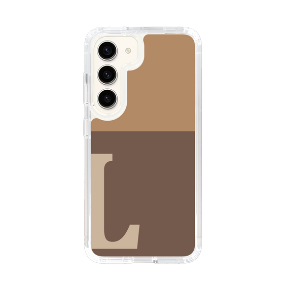 Slim Protection Case［ Original - initial two tone - L brown ］