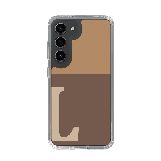 Slim Protection Case［ Original - initial two tone - L brown ］