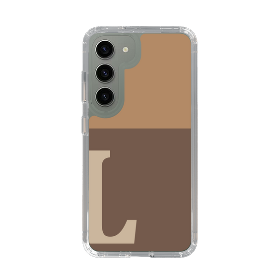 Slim Protection Case［ Original - initial two tone - L brown ］