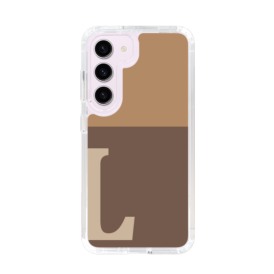 Slim Protection Case［ Original - initial two tone - L brown ］