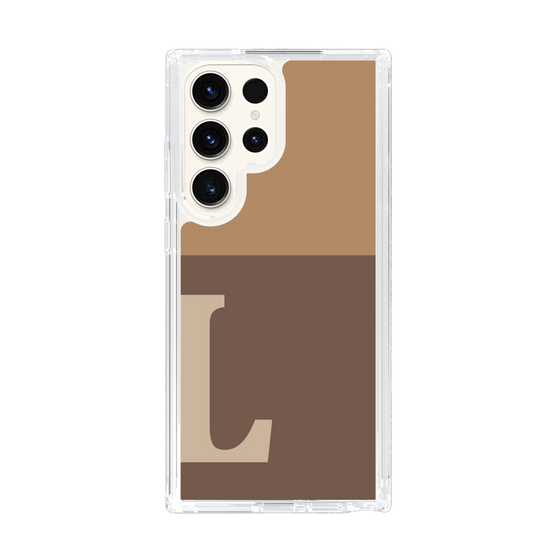 Slim Protection Case［ Original - initial two tone - L brown ］