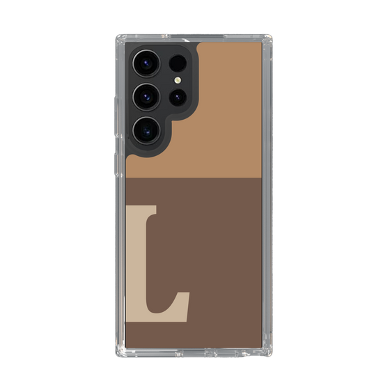 Slim Protection Case［ Original - initial two tone - L brown ］