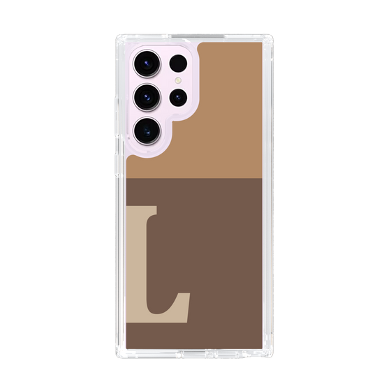 Slim Protection Case［ Original - initial two tone - L brown ］