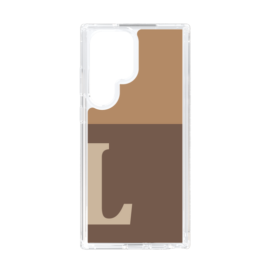 Slim Protection Case［ Original - initial two tone - L brown ］
