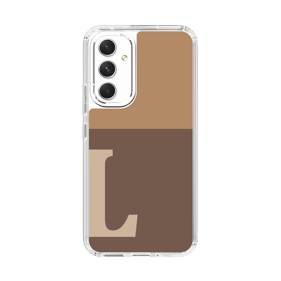 Slim Protection Case［ Original - initial two tone - L brown ］