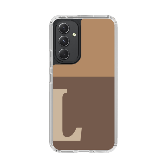 Slim Protection Case［ Original - initial two tone - L brown ］