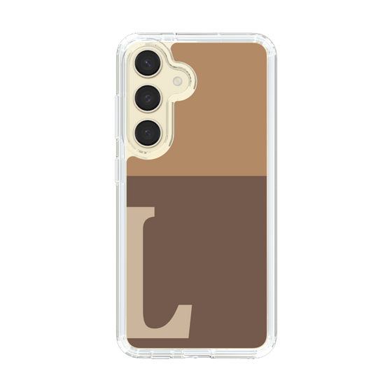 Slim Protection Case［ Original - initial two tone - L brown ］