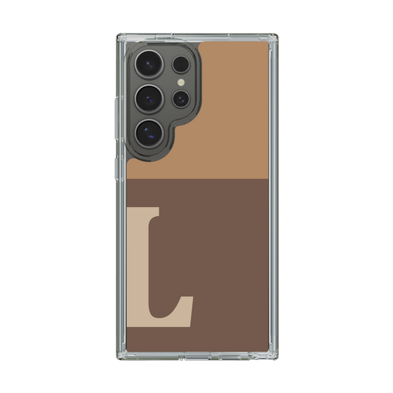 Slim Protection Case［ Original - initial two tone - L brown ］