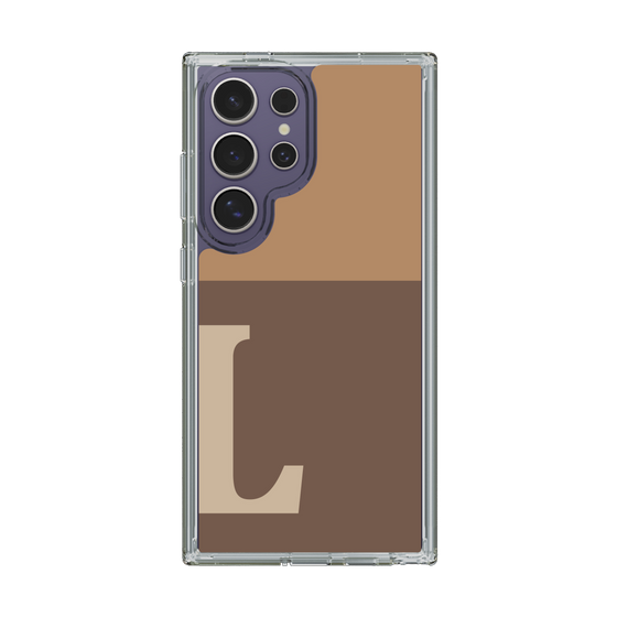 Slim Protection Case［ Original - initial two tone - L brown ］