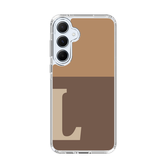Slim Protection Case［ オリジナル - initial two tone - L brown ］