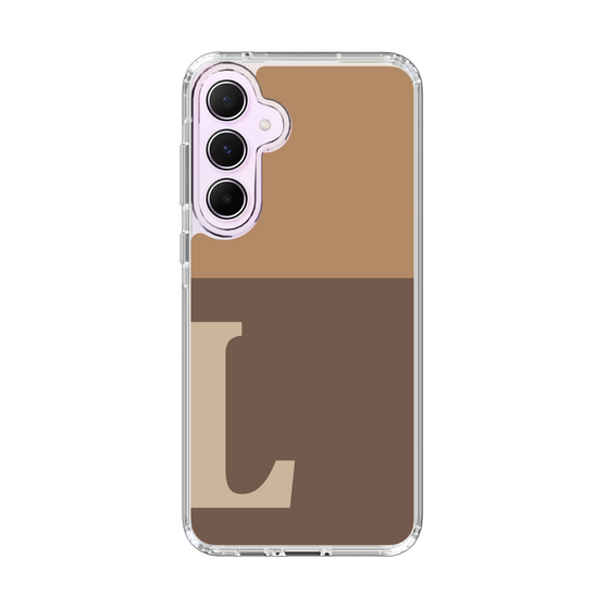 Slim Protection Case［ オリジナル - initial two tone - L brown ］