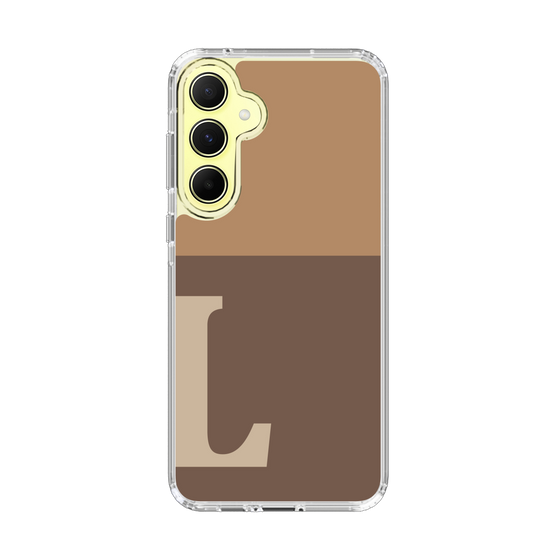 Slim Protection Case［ オリジナル - initial two tone - L brown ］
