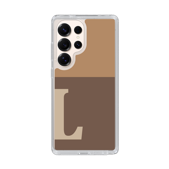 Slim Protection Case［ Original - initial two tone - L brown ］