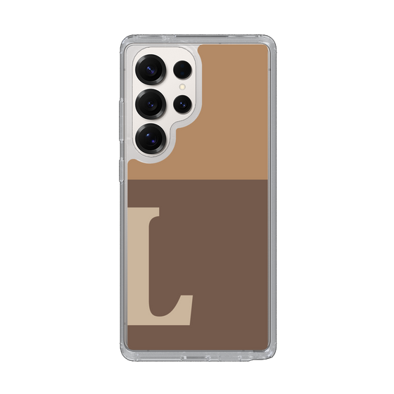 Slim Protection Case［ Original - initial two tone - L brown ］