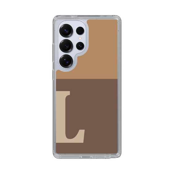 Slim Protection Case［ Original - initial two tone - L brown ］