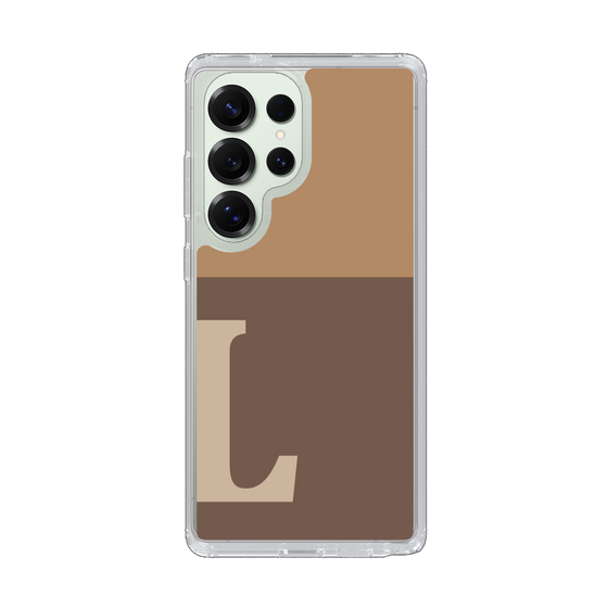 Slim Protection Case［ Original - initial two tone - L brown ］