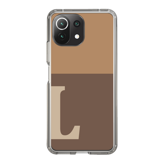 Slim Protection Case［ Original - initial two tone - L brown ］
