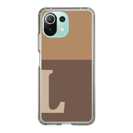 Slim Protection Case［ Original - initial two tone - L brown ］