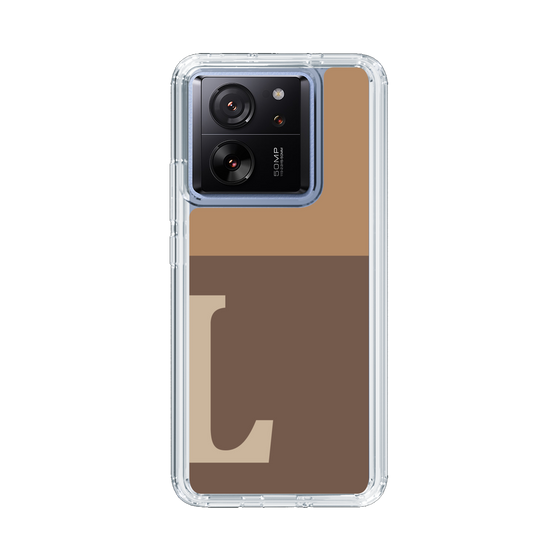 Slim Protection Case［ Original - initial two tone - L brown ］
