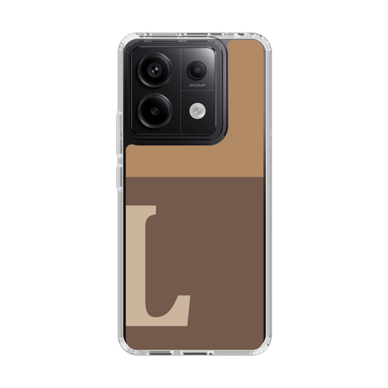 Slim Protection Case［ Original - initial two tone - L brown ］
