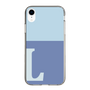 Slim Protection Case［ Original - initial two tone - L blue ］