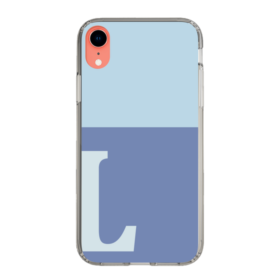 Slim Protection Case［ Original - initial two tone - L blue ］