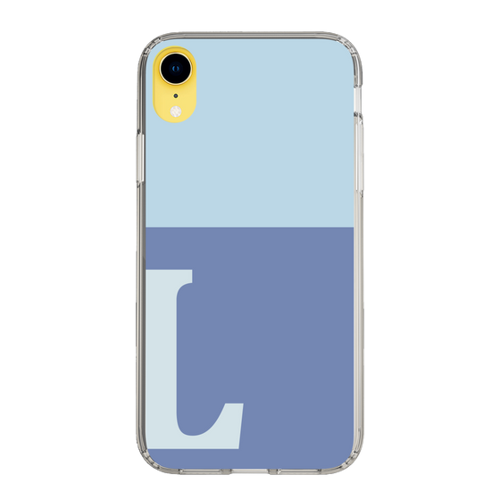 Slim Protection Case［ Original - initial two tone - L blue ］