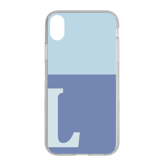 Slim Protection Case［ Original - initial two tone - L blue ］