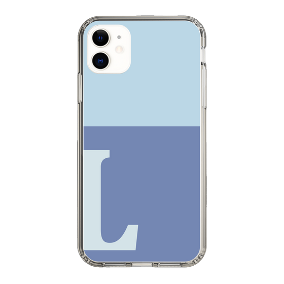 Slim Protection Case［ Original - initial two tone - L blue ］